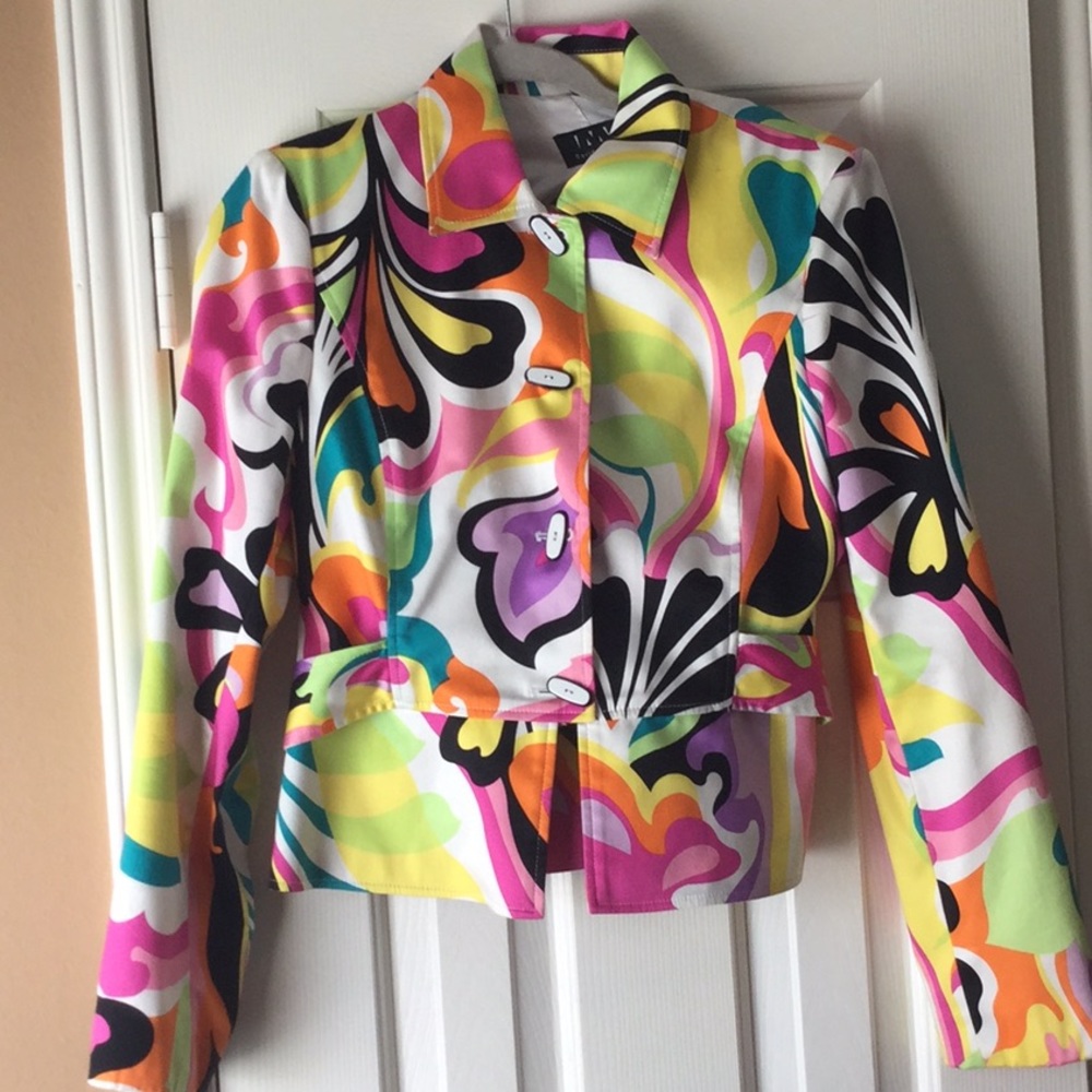 David Meister Multi-color Jacket SZ 8